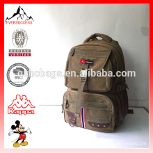 Neueste Modell multifunktionale Canvas Rucksack Reisetasche mit Laptopfach